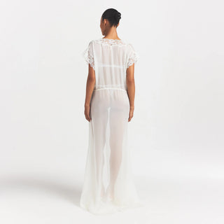SKIMS ROMANCE LONG ROBE | IVORY