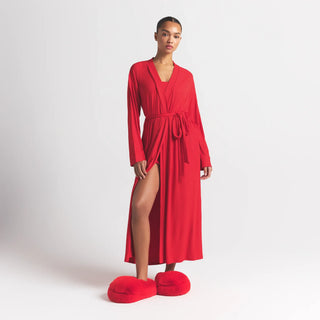 SOFT LOUNGE LONG ROBE | CHERRY