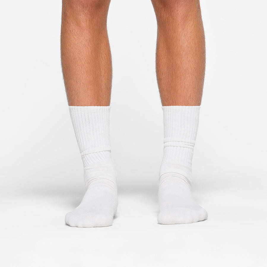 MENS TUBE CREW SOCK 3-PACK | CHALK