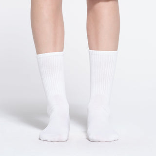 RIBBED CREW SOCK | SNOW