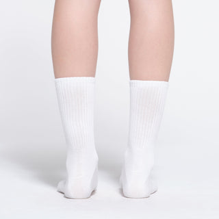 RIBBED CREW SOCK | SNOW