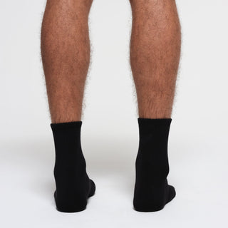 MENS 3/4 CREW SOCK 3-PACK | ONYX