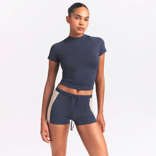 NikeSKIMS MATTE SHINE MIX 2" SHORT | DEEP ROYAL AND STONE