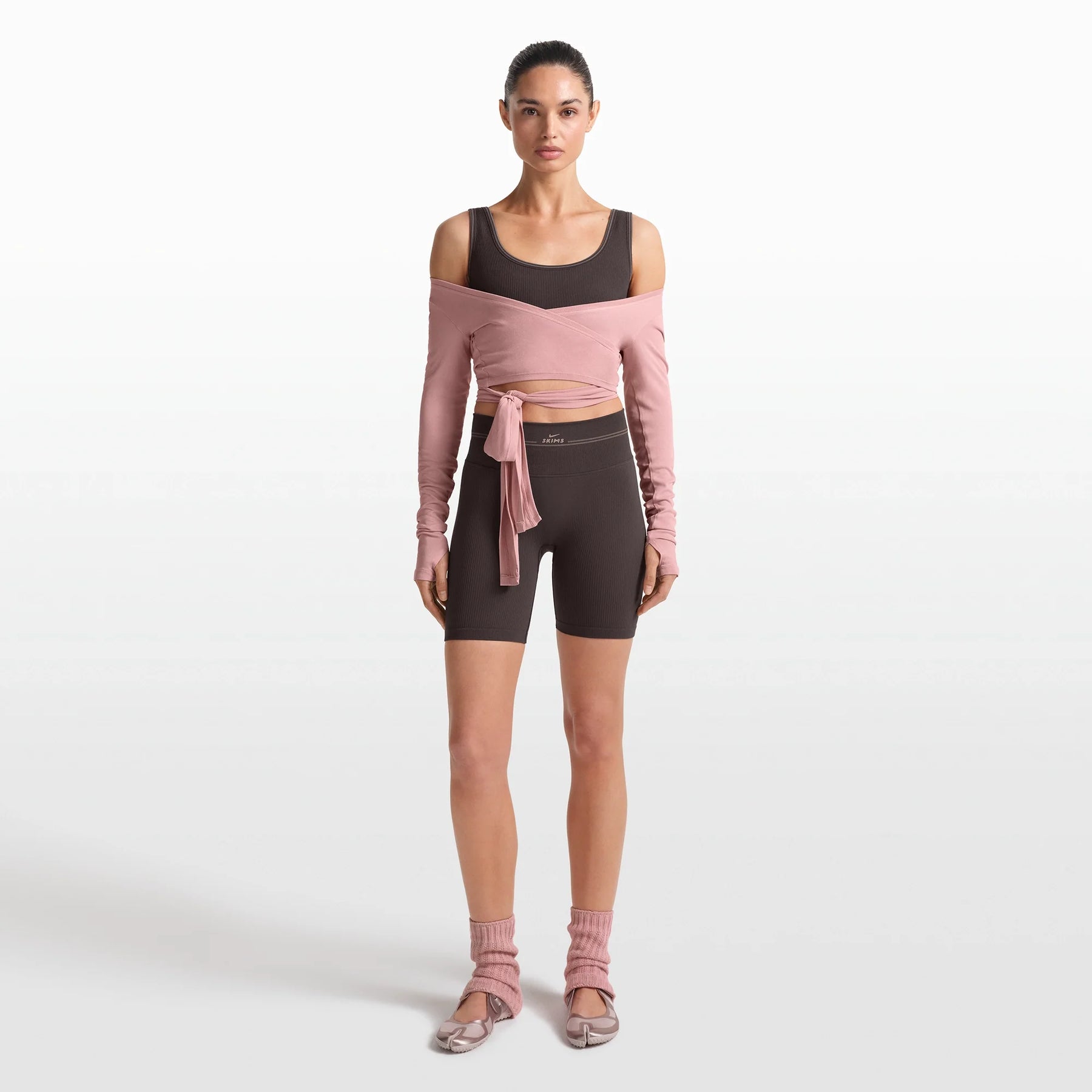NikeSKIMS RIBBED SEAMLESS 5" BIKER SHORT | PHOENIX