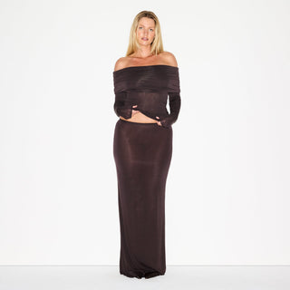 SHEER MODAL LONG SKIRT | PHOENIX
