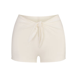 SWIM COVER-UPS COTTON SHORT | EGRET