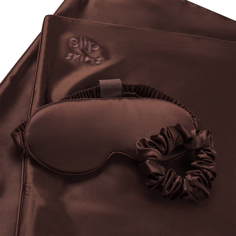 SLIP X SKIMS PURE SILK SIGNATURE GIFT SET | COCOA