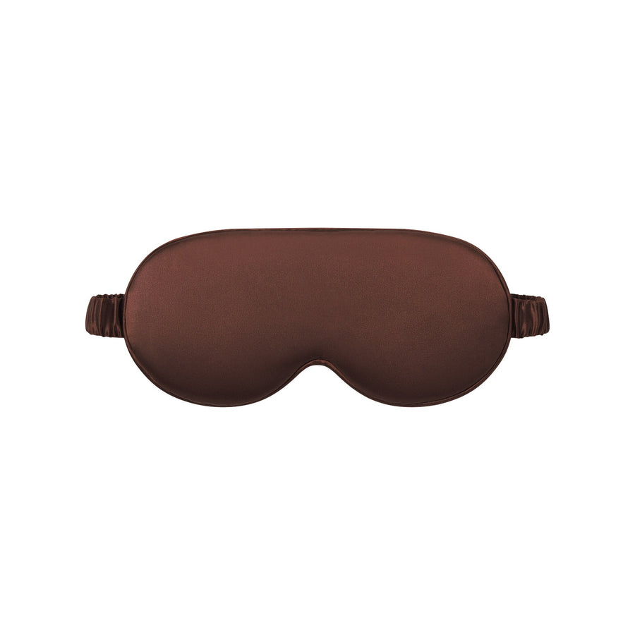 SLIP X SKIMS PURE SILK CONTOUR SLEEP MASK | COCOA