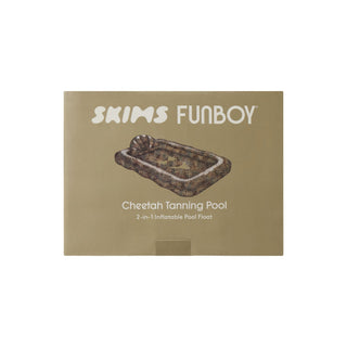 FUNBOY X SKIMS TANNING POOL LOUNGER | CHEETAH SKIN PRINT