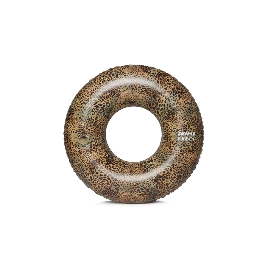 FUNBOY X SKIMS EMBOSSED TUBE FLOAT | CHEETAH SKIN PRINT