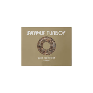 FUNBOY X SKIMS EMBOSSED TUBE FLOAT | CHEETAH SKIN PRINT