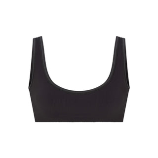 NikeSKIMS RIBBED SEAMLESS MICRO SCOOP BRA | OBSIDIAN