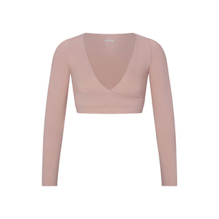 NikeSKIMS MATTE WRAP LONG SLEEVE CROPPED TOP | HIMALAYAN