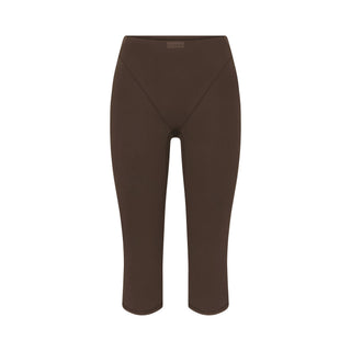 NikeSKIMS MATTE 17" V-LINE CROP LEGGING | DARK SEPIA