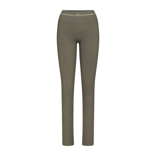 NikeSKIMS RIBBED SEAMLESS 34" STRAIGHT LEGGING | DUSTY OAKMOSS