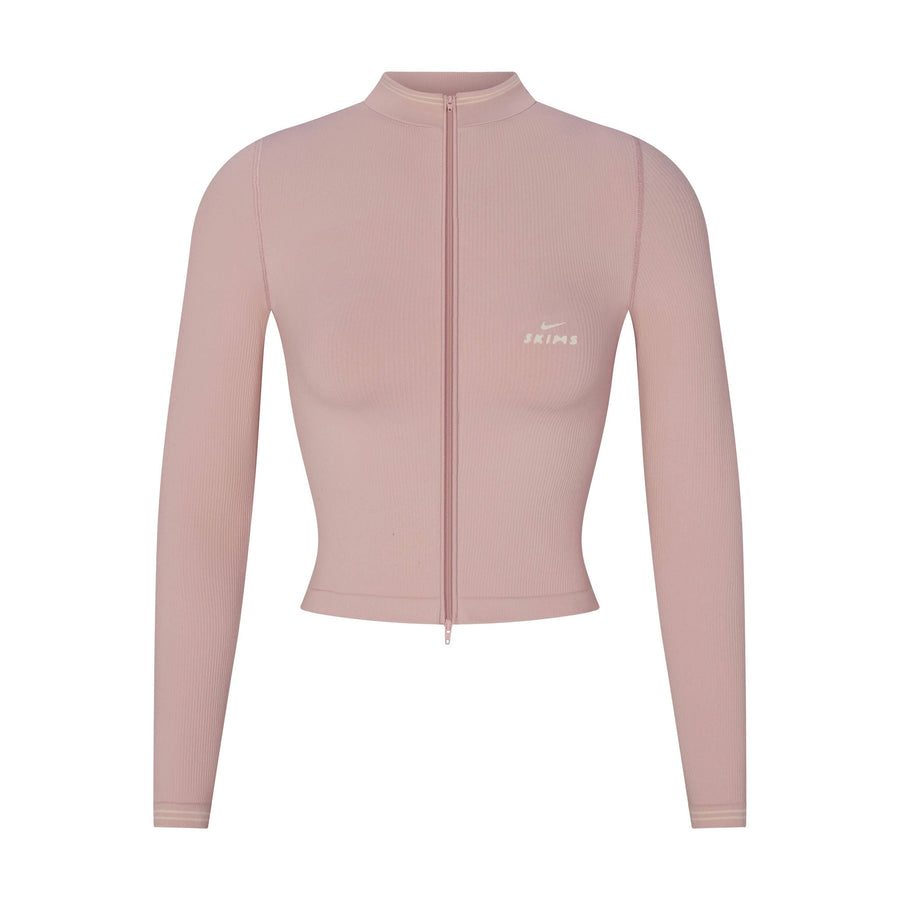 NikeSKIMS RIBBED SEAMLESS ZIP UP CROP JACKET | HIMALAYAN