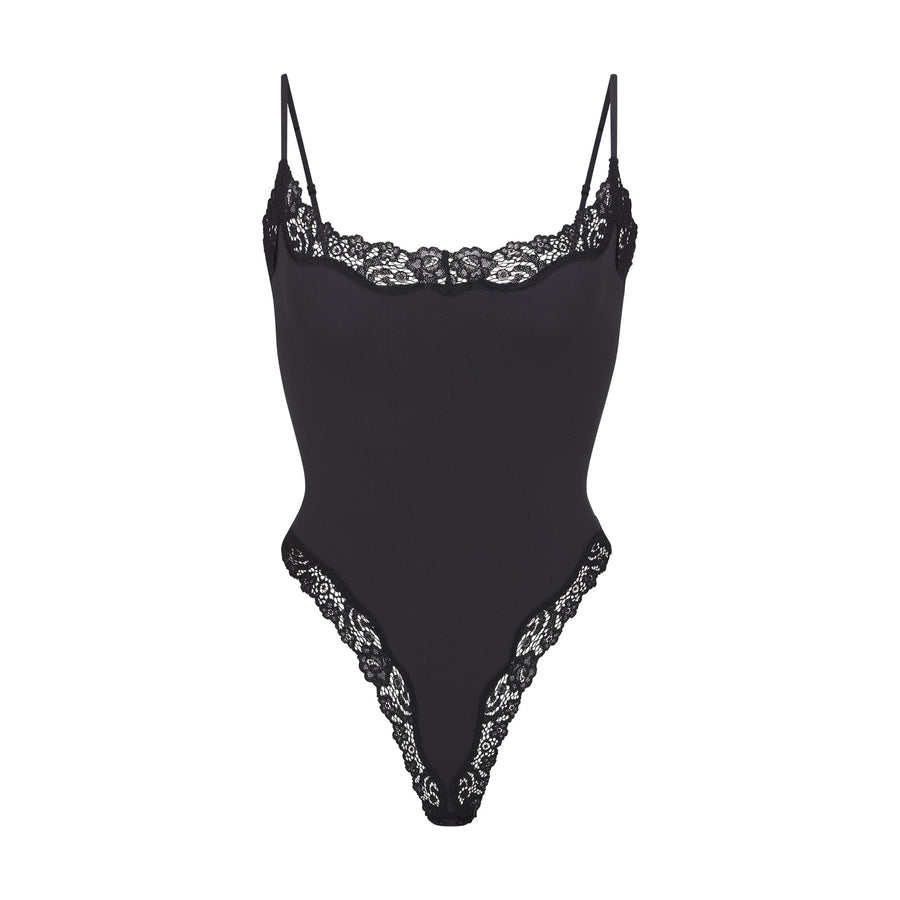 FITS EVERYBODY LACE CAMI BODYSUIT | ONYX