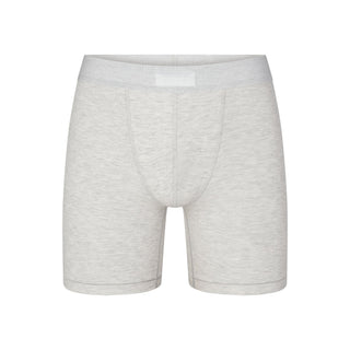 SKIMS COTTON MENS 5" BOXER BRIEF | LIGHT HEATHER GREY