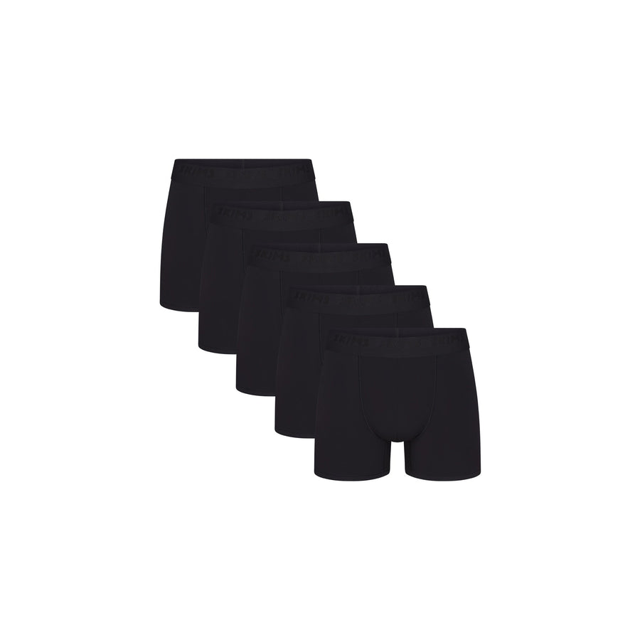 SKIMS STRETCH MENS 3" BOXER BRIEF 5-PACK | OBSIDIAN