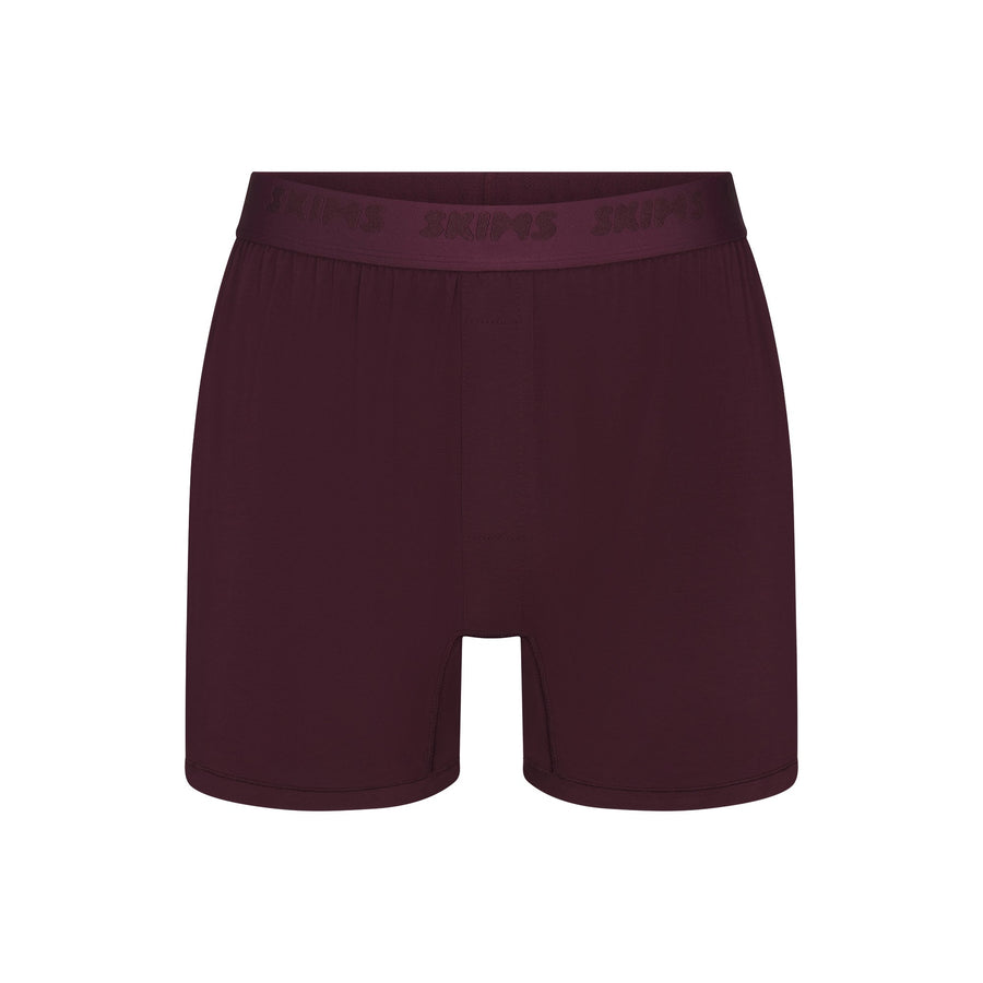 SKIMS STRETCH MENS KNIT BOXER | CURRANT