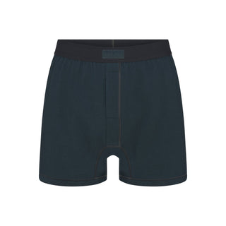 SKIMS COTTON MENS KNIT BOXER | VERDANT