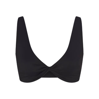 NikeSKIMS MATTE TWIST-FRONT BRA | OBSIDIAN