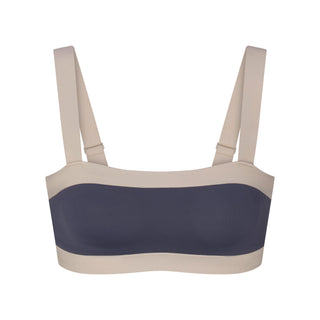 NikeSKIMS MATTE SHINE MIX STRAIGHT NECK BRA | DEEP ROYAL AND STONE
