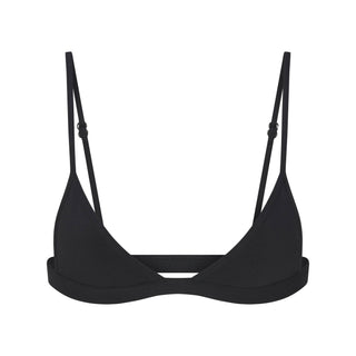 EVERYDAY COTTON TRIANGLE BRALETTE | ONYX