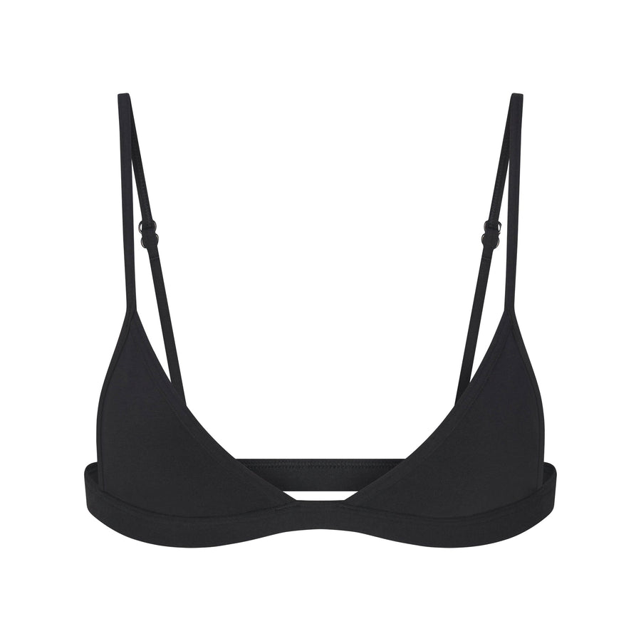 EVERYDAY COTTON TRIANGLE BRALETTE | ONYX