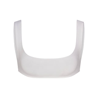 RAW EDGE MICRO SCOOP BRALETTE | SNOW