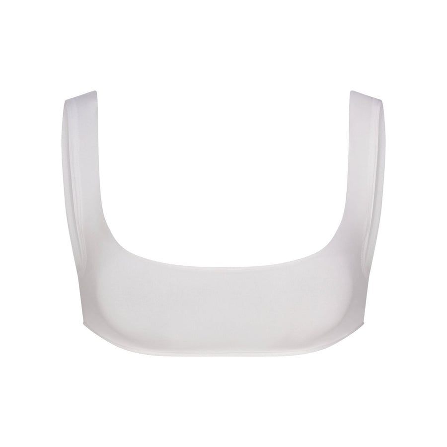 RAW EDGE MICRO SCOOP BRALETTE | SNOW