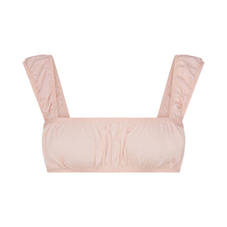 POPLIN APPAREL BRALETTE | DUSTY PINK