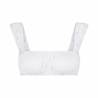 POPLIN APPAREL BRALETTE | SNOW