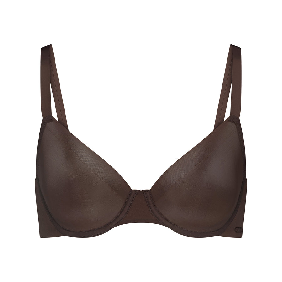 NO SHOW UNLINED DEMI BRA | ESPRESSO