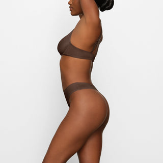 NO SHOW UNLINED DEMI BRA | ESPRESSO