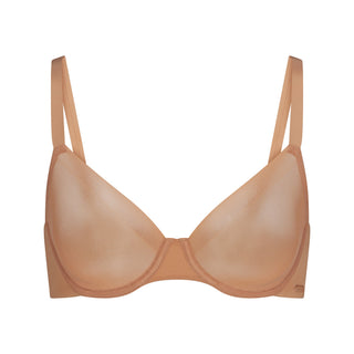 NO SHOW UNLINED DEMI BRA | OCHRE