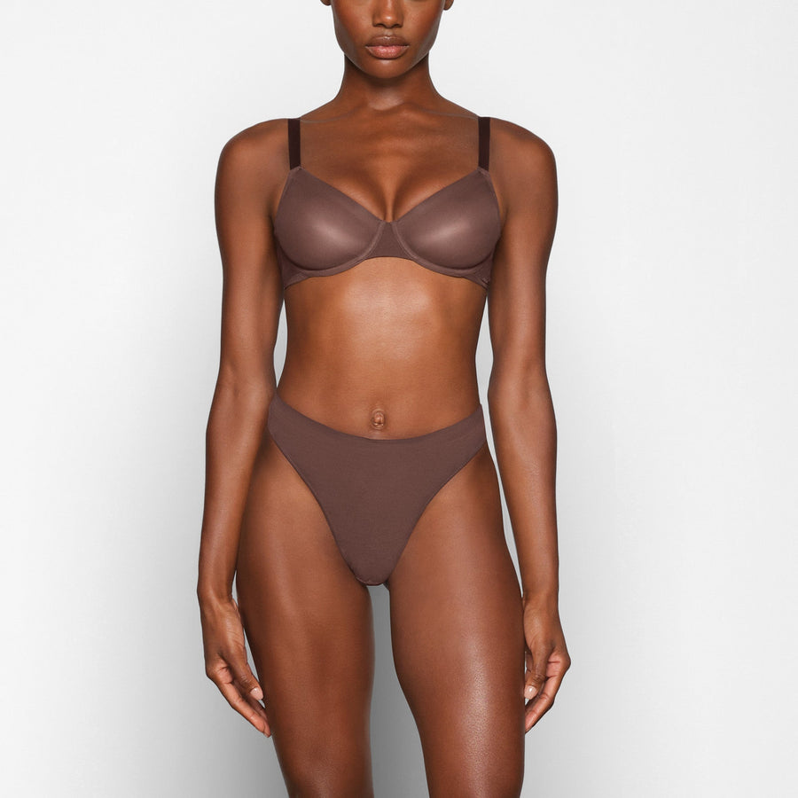 NO SHOW UNLINED DEMI BRA | COCOA