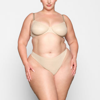 NO SHOW UNLINED DEMI BRA | SAND