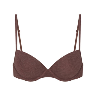 EVERYDAY COTTON T-SHIRT BRA | COCOA HEATHER