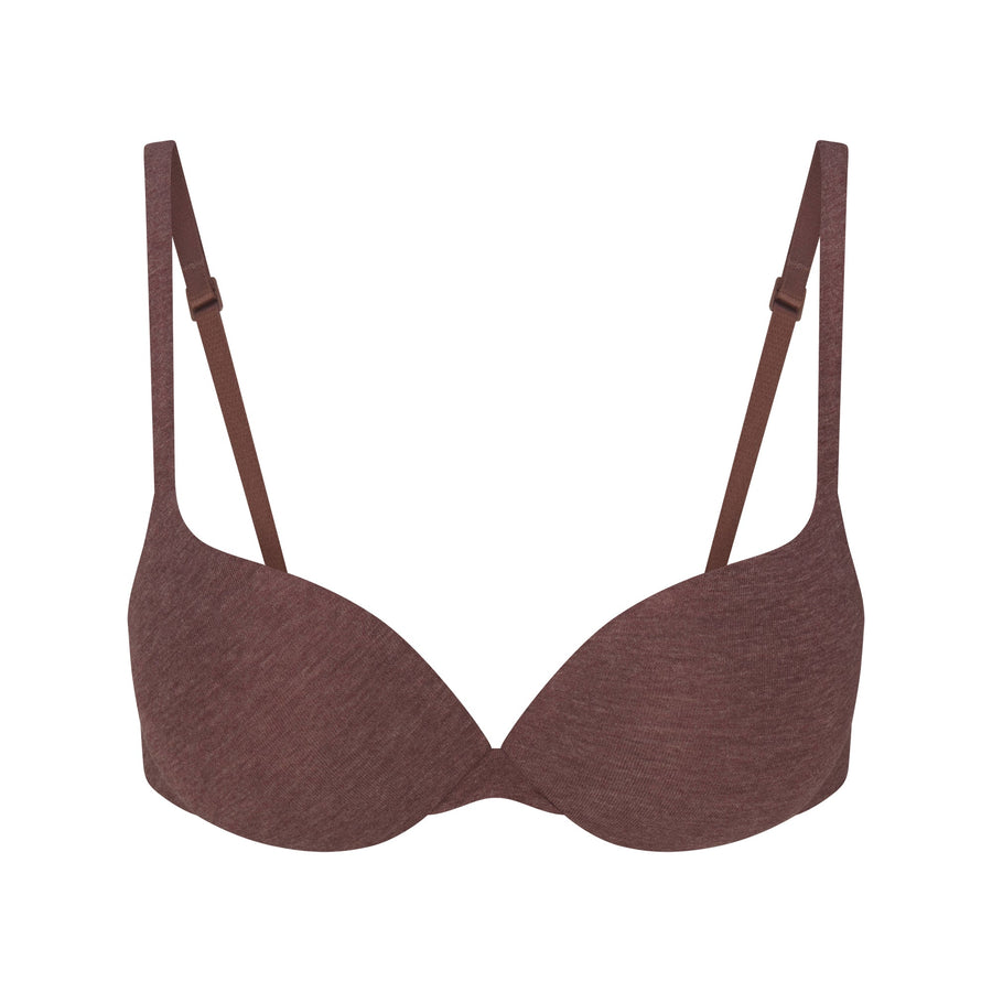 EVERYDAY COTTON ULTIMATE TEARDROP PUSH-UP BRA | COCOA HEATHER