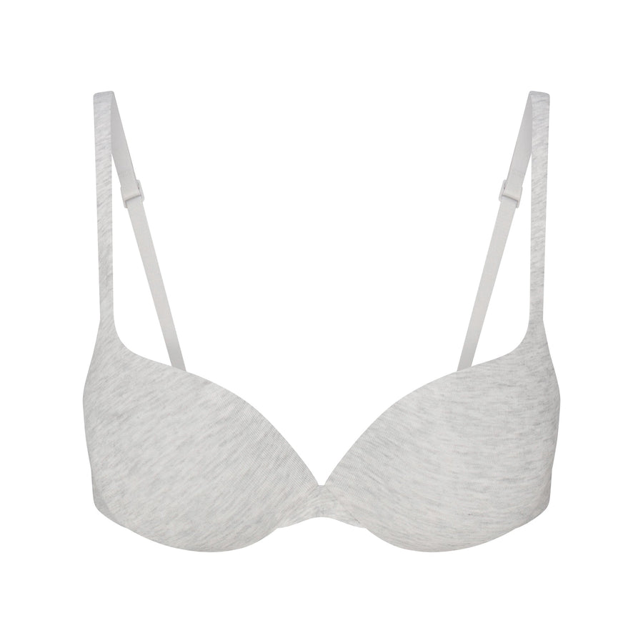 EVERYDAY COTTON ULTIMATE TEARDROP PUSH-UP BRA | LIGHT HEATHER GREY