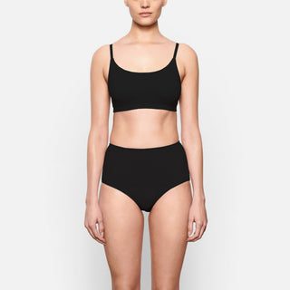 COTTON JERSEY SCOOP BRALETTE | SOOT