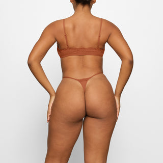FITS EVERYBODY LACE SCOOP BRALETTE | BRONZE