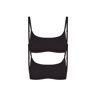 FITS EVERYBODY SCOOP BRALETTE 2-PACK | ONYX