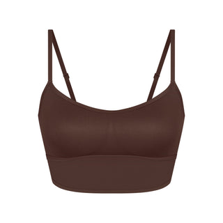 NikeSKIMS MATTE CAMI BRA TOP | DARK SEPIA