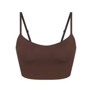 NikeSKIMS MATTE CAMI BRA TOP | DARK SEPIA