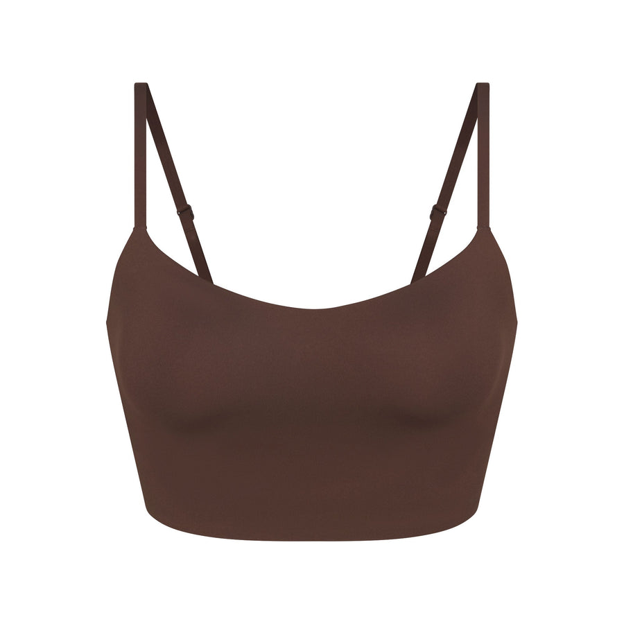 NikeSKIMS MATTE CAMI BRA TOP | DARK SEPIA