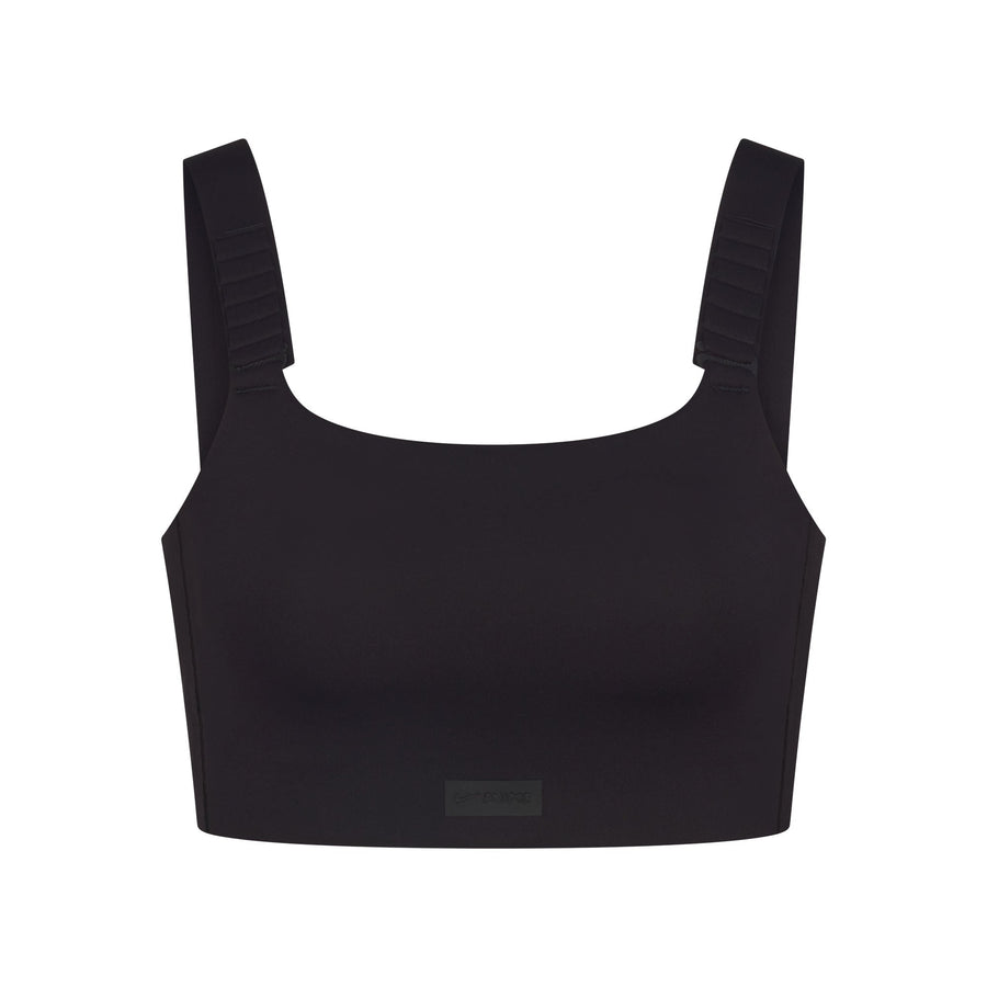 NikeSKIMS MATTE WIDE STRAP BRA | OBSIDIAN