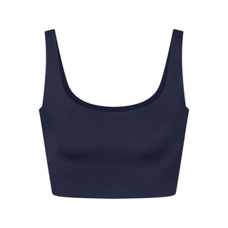 NikeSKIMS SHINE SCOOP NECK BRA TOP | NAVY