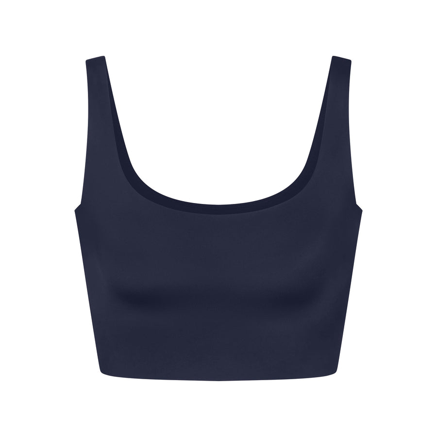 NikeSKIMS SHINE SCOOP NECK BRA TOP | NAVY